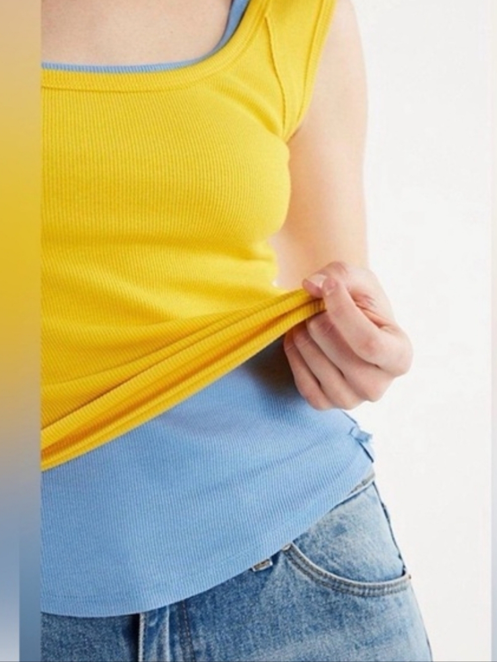 Free People Ribbed Tank Top - Picture 3 of 4